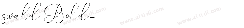 swald Bold字体转换